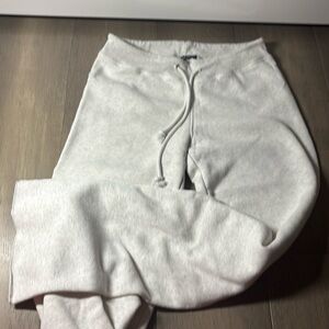 Brandy Melville light gray low rise, wide legged pants super comfy NEVER WORN